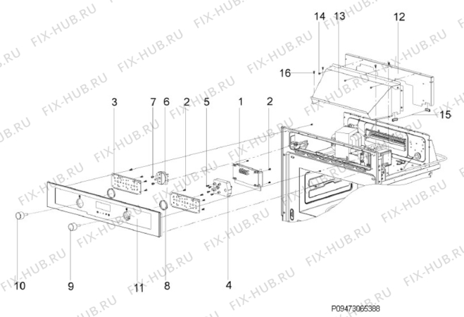 Взрыв-схема холодильника Rex Electrolux FQM462CXE - Схема узла Section 7