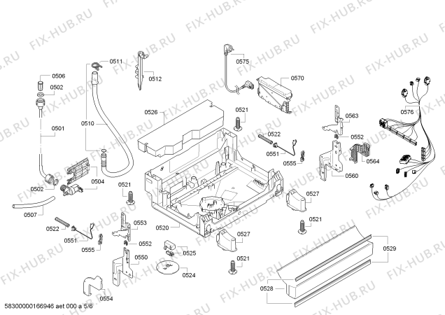 Схема №2 BM5220EG с изображением Ручка выбора программ для электропосудомоечной машины Bosch 00622592