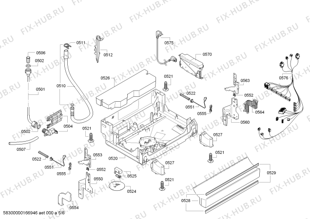 Схема №2 BM5220EG с изображением Панель управления для посудомойки Bosch 00704407