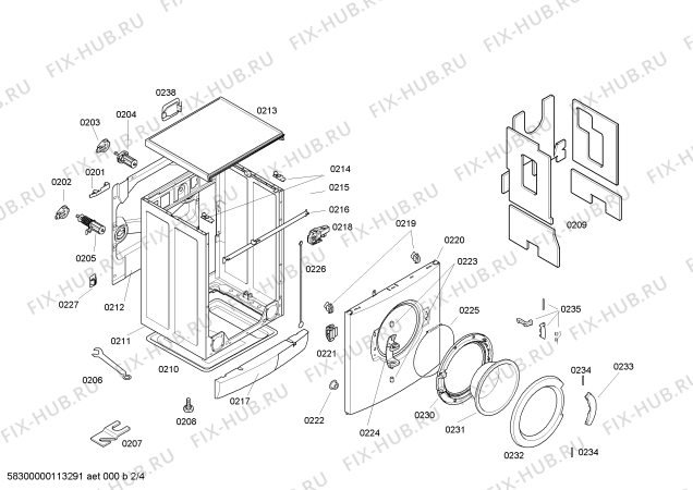 Схема №2 WFR3250EU Maxx Comfort WFR3250 с изображением Панель управления для стиралки Bosch 00432674