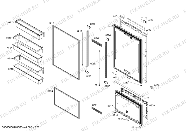 Схема №4 RB472301 Gaggenau с изображением Тэн оттайки для холодильника Bosch 00687378