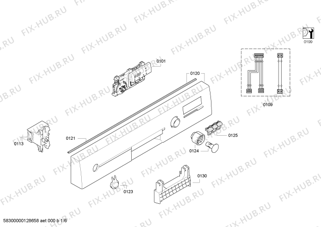 Схема №2 SN25E801EU с изображением Столешница для посудомойки Siemens 00680594