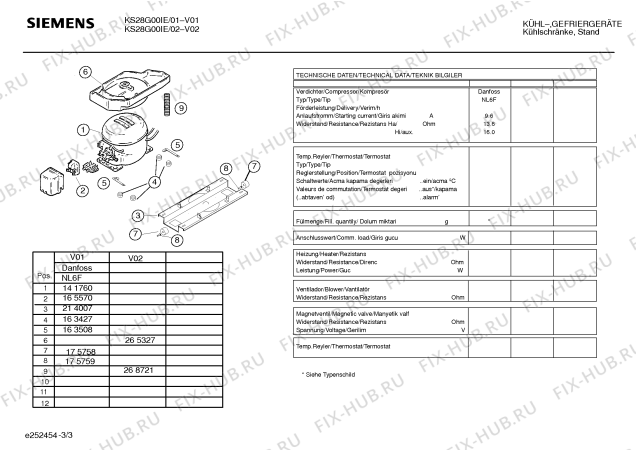 Схема №2 KSR2800IE с изображением Дверь для холодильной камеры Siemens 00234702