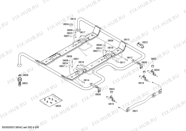 Схема №1 FRM5500 с изображением Панель управления для электропечи Bosch 00662916