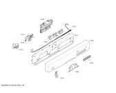 Схема №3 SGS45M06II с изображением Передняя панель для электропосудомоечной машины Bosch 00665914