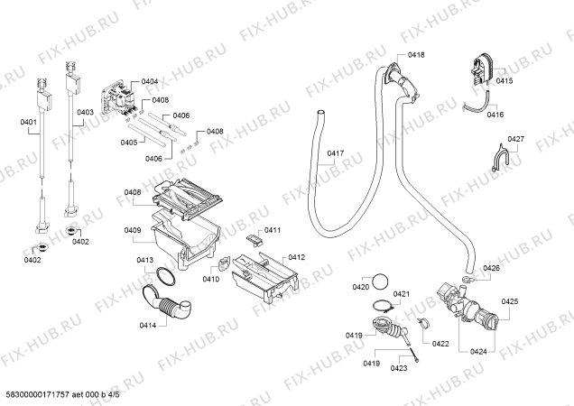 Схема №2 WM12Q460ME iQ 500 varioPerfect с изображением Кабель для стиралки Siemens 00627268