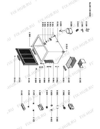 Схема №1 AFG 508-B/H с изображением Микропереключатель Whirlpool 481927618404