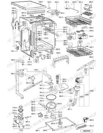 Схема №1 ADP 6946 WHM с изображением Панель для посудомоечной машины Whirlpool 481245373328