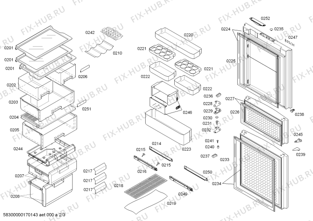 Схема №2 KG23F52TI с изображением Сетевой модуль для холодильника Siemens 00704369