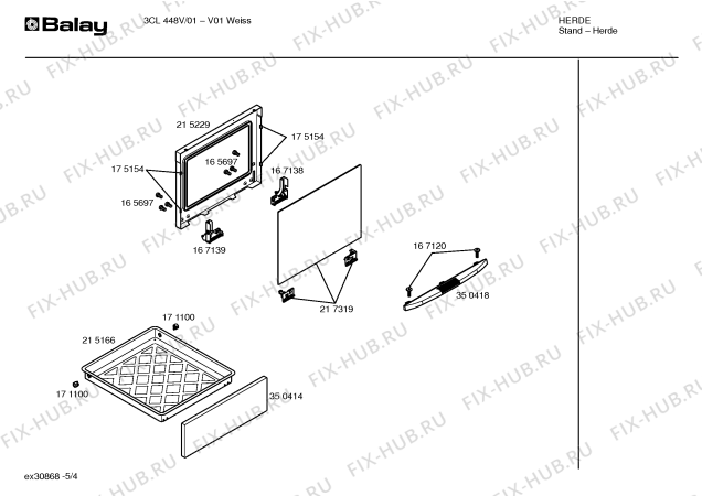 Схема №1 3CL448V с изображением Инструкция по эксплуатации для духового шкафа Bosch 00528986