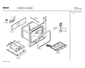 Схема №3 HEV2450EU с изображением Передняя часть корпуса для плиты (духовки) Bosch 00360446