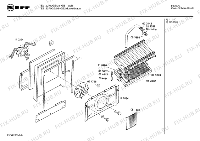 Схема №3 E2122F0GB GB-2071.51HECG с изображением Панель для духового шкафа Bosch 00284661