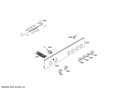 Схема №3 FRT4001DG с изображением Панель управления для духового шкафа Bosch 00672468