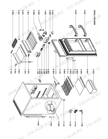 Схема №1 ARC 0100 с изображением Рамка для холодильника Whirlpool 481246079062