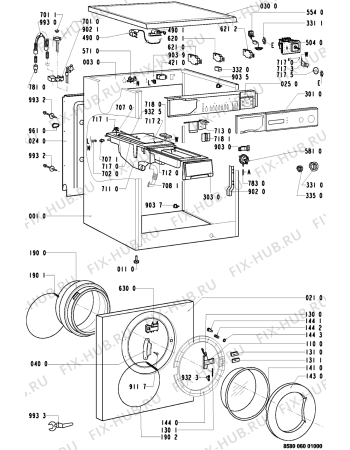 Схема №2 AWP 028 с изображением Датчик для стиральной машины Whirlpool 481927129019