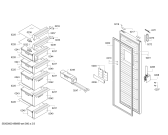 Схема №1 GSN36EW33 Bosch с изображением Дверь морозильной камеры для холодильника Bosch 00716007