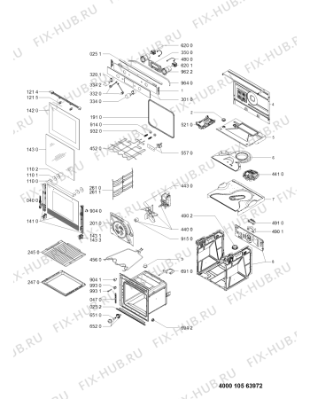 Схема №1 AKZM 746/IX с изображением Обшивка для духового шкафа Whirlpool 481010433665