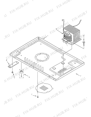 Взрыв-схема микроволновой печи Electrolux EME2663BL - Схема узла Electrical equipment