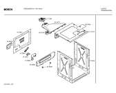 Схема №2 HEN1220EU с изображением Передняя часть корпуса для плиты (духовки) Bosch 00360361