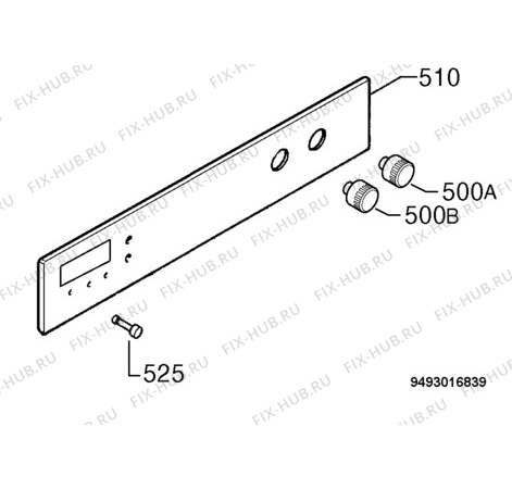 Взрыв-схема плиты (духовки) Privileg 965679_60036 - Схема узла Command panel 037