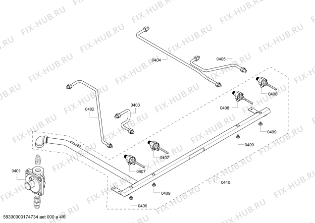 Схема №2 PC364GEBS с изображением Труба для духового шкафа Bosch 00447256