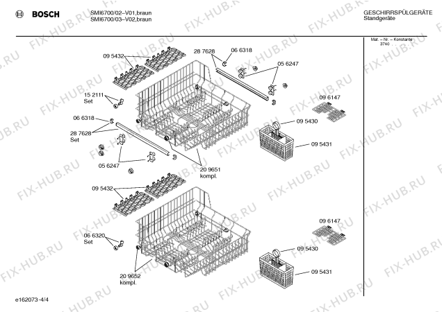 Схема №2 S4262W0GB с изображением Переключатель режимов для посудомойки Bosch 00095975