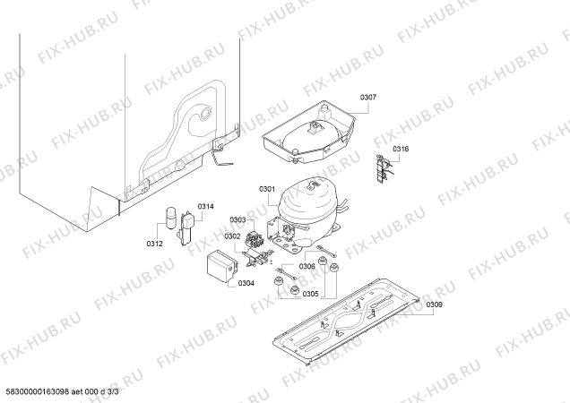 Схема №2 GSN36VB304 Bosch с изображением Дверь для холодильной камеры Bosch 00712110