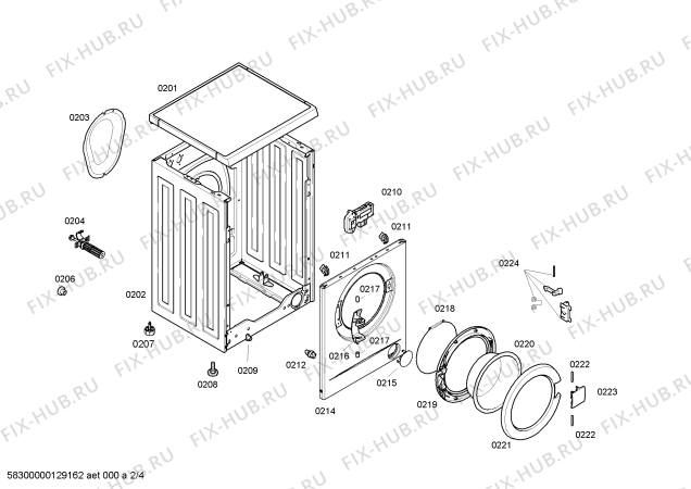 Схема №1 CM1020KTR с изображением Панель управления для стиральной машины Bosch 00660977