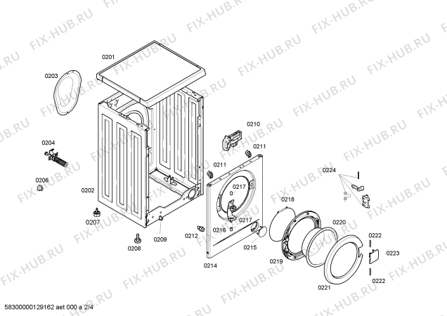 Схема №1 CM0821KTR с изображением Панель управления для стиралки Bosch 00669355