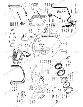Схема №1 AWZ 475/S ZA с изображением Рамка для стиралки Whirlpool 481245928083