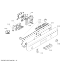 Схема №2 SGU53E82SK с изображением Передняя панель для электропосудомоечной машины Bosch 00665486