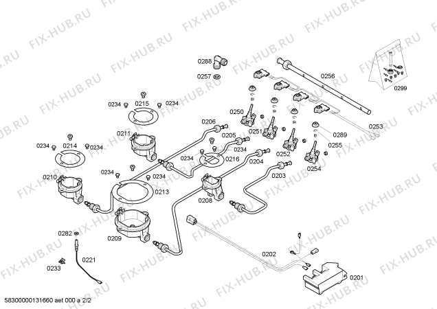 Схема №1 ER4TI20 TECNIK с изображением Варочная панель для духового шкафа Bosch 00680803