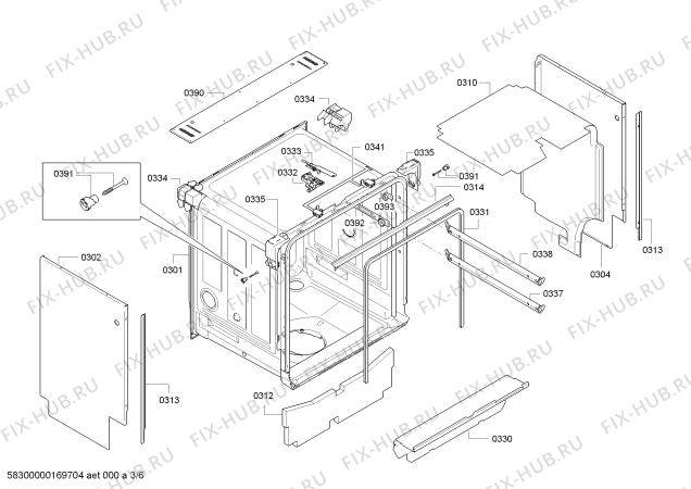 Схема №2 S51T65X5RU с изображением Кабель для посудомойки Bosch 00751108