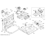 Схема №1 B15P40N0FR с изображением Панель управления для плиты (духовки) Bosch 00669186