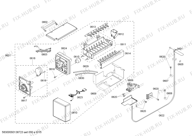 Схема №5 KBURT3655E с изображением Сковорода для электропосудомоечной машины Bosch 00681393