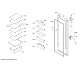 Схема №2 3FC1663P с изображением Дверь для холодильника Bosch 00714375