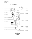 Схема №1 KP210910/7Z3 с изображением Крышка для электрокофеварки Krups MS-622837