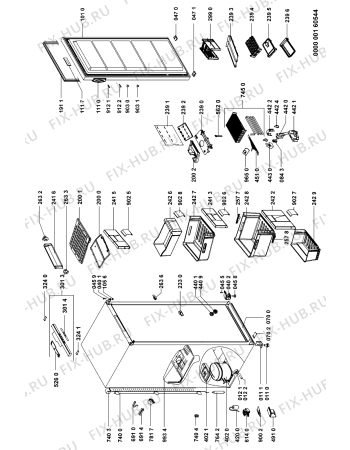 Схема №1 GKNA 205 с изображением Панель управления для холодильной камеры Whirlpool 481225228063