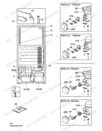 Взрыв-схема холодильника Electrolux ERB3506 - Схема узла C10 Cold, users manual