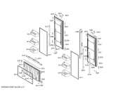 Схема №4 B36ET71SN с изображением Стеклопанель для холодильной камеры Bosch 00678635