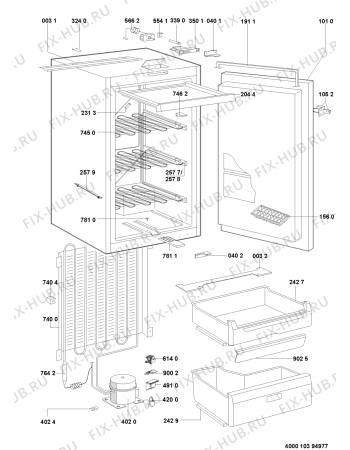 Схема №1 AFB835A (F090661) с изображением Руководство для холодильника Indesit C00347101