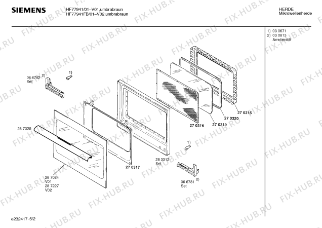 Схема №1 HF77921NL с изображением Краткая инструкция для свч печи Siemens 00520175