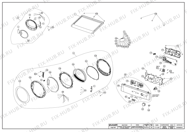 Схема №3 DC 7130 (7182581400) с изображением Наставление для сушилки Beko 2960311184