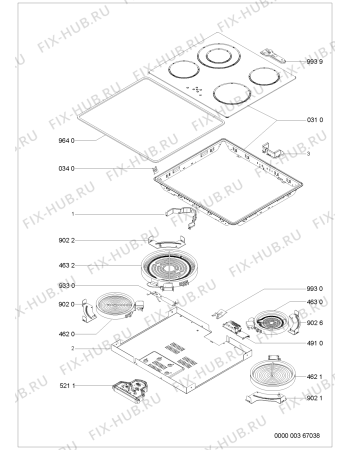 Схема №1 HOB612SN (F092193) с изображением Втулка для плиты (духовки) Indesit C00342746