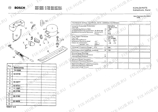 Взрыв-схема холодильника Bosch 0700264027 KSV2600 - Схема узла 02