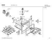 Схема №2 HEV43W360 с изображением Передняя часть корпуса для духового шкафа Bosch 00442445