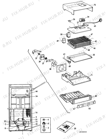 Взрыв-схема холодильника Privileg P3252 - Схема узла C10 Cold, users manual