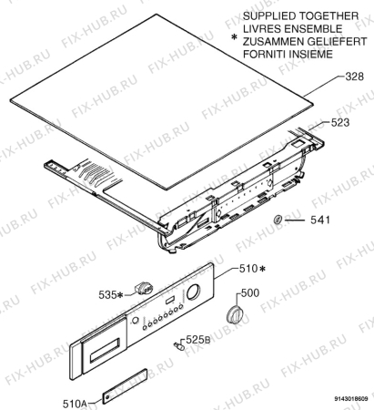 Взрыв-схема стиральной машины Aeg Electrolux L14500VI - Схема узла Command panel 037