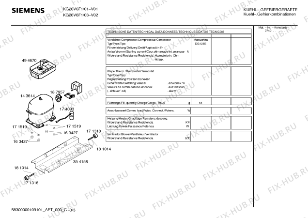 Схема №2 KG26V6F1 с изображением Инструкция по эксплуатации для холодильника Siemens 00597269
