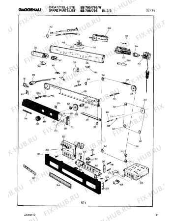 Схема №7 EB795500 с изображением Сопротивление для электропечи Bosch 00155662
